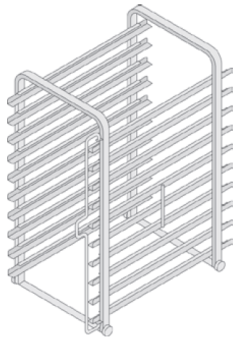 Рама с направляющими 101 (10 уровней) Rational 60.11.011 в ШефСтор (chefstore.ru)